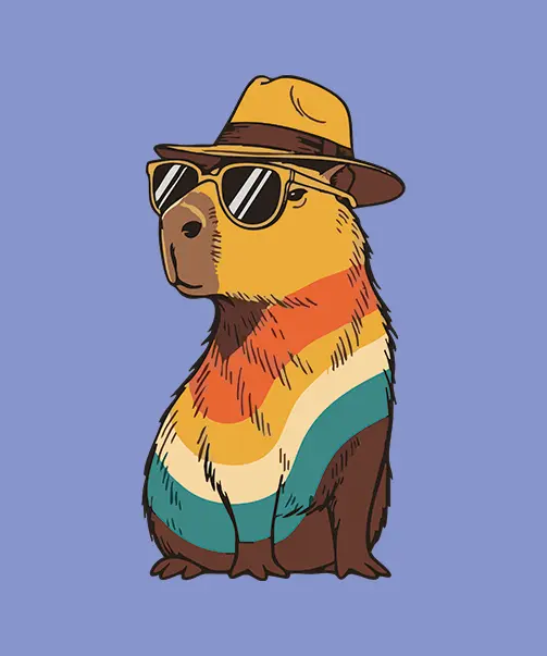 Estampa Criativa - Capivara